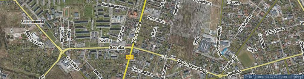 Zdjęcie satelitarne Długa ul.